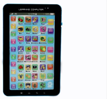 Toyswala Learning Computer -P1000 Multimedia Learning System Toy For Kids (Multi Color)