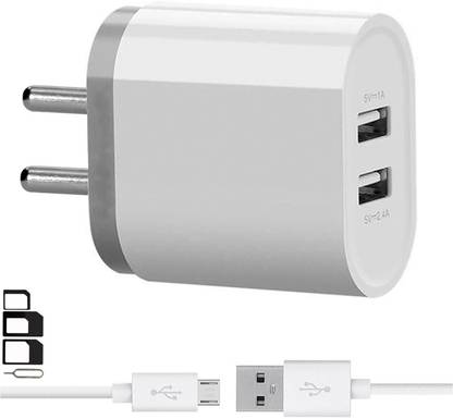 ShopMagics Wall Charger Accessory Combo for HTC Desire 820G+, HTC Desire 728 Ultra Edition, HTC Desire 626G Plus, HTC One A9, HTC Desire 825, HTC Desire 816G, HTC Desire 728G, HTC One E9s, HTC Desire 526G Plus, HTC One M8, HTC Desire Eye, HTC Desire 820s, HTC Desire 820q, HTC One M9 Plus Prime Camera Edition, HTC Desire 616, HTC Desire 326G, HTC Desire 626, HTC Desire 516, HTC One M8 Dual Port Charger With 1 Meter Micro USB Charging Data Cable And SIM Adapter