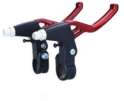 FASTPED Lightweight Alloy Brake Levers 2-finger For Riding Bicycle Bike Cycling MTB red Bicycle Brake Disk