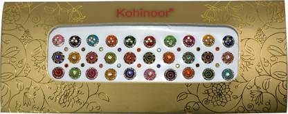 Kohinoor Stone Bindi For Woman Woman Multicolor Bindis