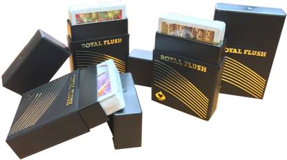 Parksons ROYAL FLUSH 100% PURE PLASTIC PLAYING CARDS (SET OF 4 DECK)