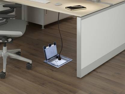 Connect System Stainless Steel Electrical Floor Box/Ega Box 5 A Three Pin Socket