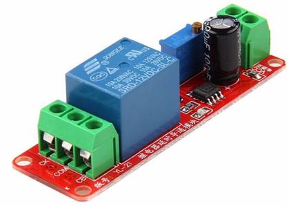 KitsGuru NE555 DC 12V Digital Delay Timer Relay Switch Adjustable 0 to 10 Seconds Electronic Components Electronic Hobby Kit