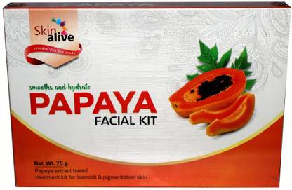 Skin Alive Papaya Facial Kit For Smooth And Silky Skin