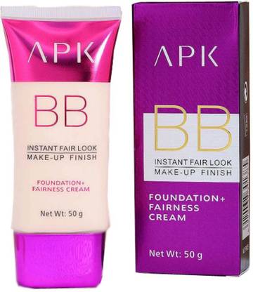 APK BB Instant Fair Look Makeup Finish ~ Foundation + Fairness Cream ~ Sun Protection SPF 15 Matte Cream Foundation