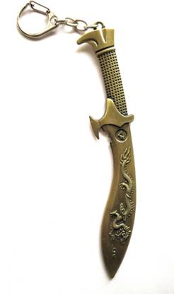 Hats Off Unique Chinese Dragon Sword Design Key chain also use as car decorative Key Chain