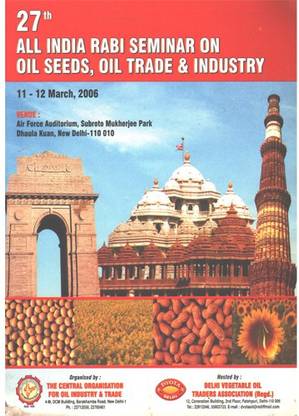 27th ऑल इंडिया रबी सेमिनार ऑन ऑइल सीड्स, ऑइल ट्रेड एंड इंडस्ट्री