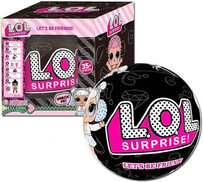 AncientKart L.O.L. Surprise LIL Sisters Doll Black Ball (7 cm)