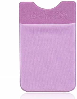RHONNIUM ™ Purple - Finger Strap cell phone stick on wallet card holder phone pocket for, Android and all smartphones. Mobile Holder