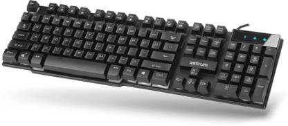 ASTRUM KL610 Wired USB Standard Gaming Keyboard Compatible with Desktop, Laptop, Mac