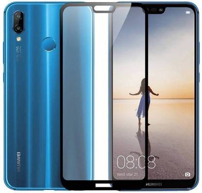 Tigerify Tempered Glass Guard for Huawei P20 Lite (BLACK) Anti Fingerprint