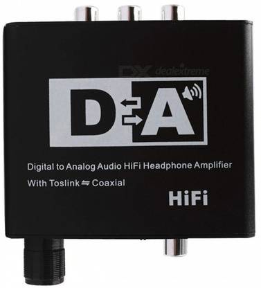microware HiFi Headphone Amplifie coaxial to fiber 3.5mm Digital Adaptador Optic Coaxial RCA Toslink Signal to Analog Audio Converter Volume Control Media Streaming Device