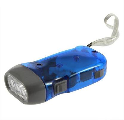 ambay computer 3 LED Dynamo Wind Up Flashlight Hand-pressing Crank NR No Battery Torch Hot Worldwide Torch