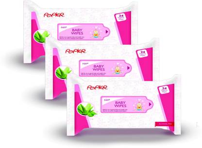 Papier Creations Wet Wipes For Babies pack of 3