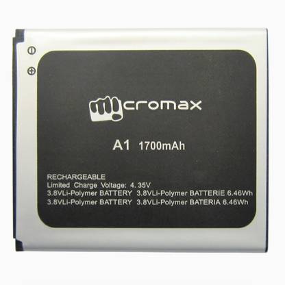 Micromax Mobile Battery For  Micromax Canvas A1