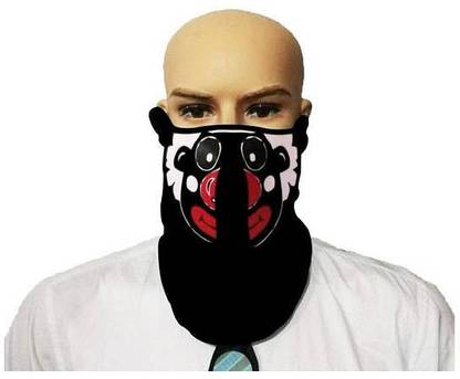Skeleton Dance Crew LED Face Mask Latest Sound Activated for Cosplay, Bikers, All Kinds of Party. (Asian Ninja Warrior) Party Mask