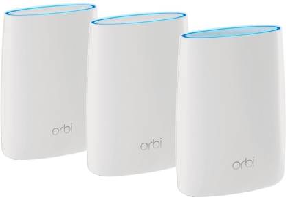 NETGEAR RBK53-100PES Wireless Router 2.4 GHz, 5 GHz 3000 Mbps Wifi Speed Tri Band Internal Antenna Ethernet (Cable Broadband)