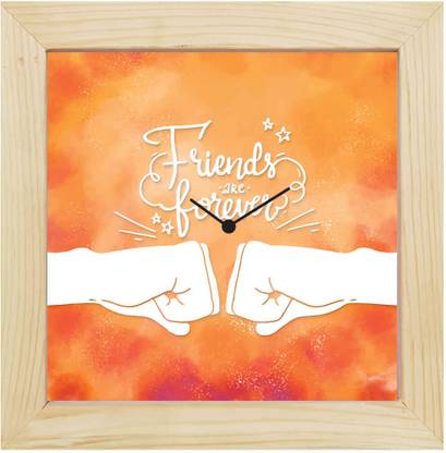 GIFTSMATE Analog Orange Clock