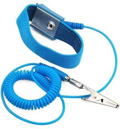 GLOBAL STATCLEAN SYSTEMS Antistatic (ESD) Safe Wrist Strap for All Type PCB Assembly / Repairing Works (Pack of 5) Cord Anti-Static Wrist Strap