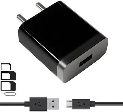 ShopMagics Wall Charger Accessory Combo for Asus Zenfone Max ZC550KL, 3s Max, Max 2016, Selfie, 3 Max, Max 2016, 3 Max ZC553KL, 2 ZE551ML, 3 Laser ZC551KL, 2 ZE550ML, 2 Laser ZE550KL, 2 Laser ZE601KL, 2 Laser ZE550KL, 2 ZE551ML, Go ZB450KL, Go, Go 4.5 ZB452KG, Zoom ZX551ML, Go ZB551KL, Go ZB500KL, 2 ZE551ML, 2 ZE551ML Charger With 1 Meter Micro USB Charging Data Cable And SIM Adapter
