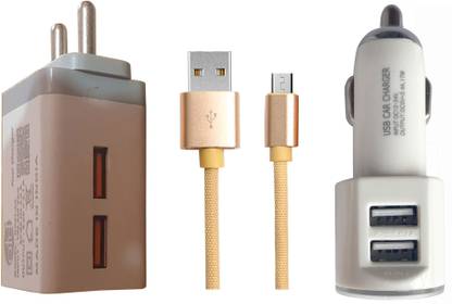 OTD Wall Charger Accessory Combo for Redmi Note 4, Redmi Note 5, Samsung J7, Samsung J2