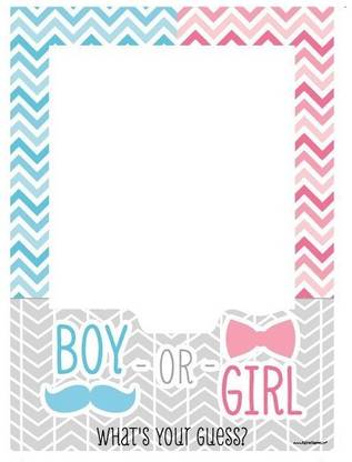 Theme My Party Photo Frame For Your Baby Shower Photo Booth Board