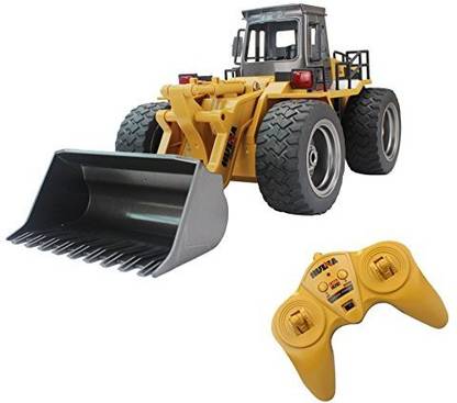 Generic Fistone RC Truck Alloy Shovel Loader Tractor 2.4G Radio Control 4 Wheel Bulldozer 4WD Front Loader Construction Vehicle Electron