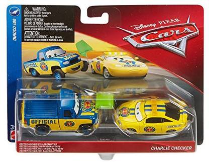 Generic Disney Cars Character Car Dexter Hoover & Charlie Checker Toy Vehicle (2 Pack)