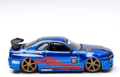 Generic 10Vox Tracksters 2002 Nissan Skyline R34 - Candy Blue