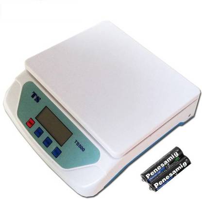 MEZIRE Ts-500v White Electronic Digital 24kg With Inbuilt Batteries Weighing Scale  (White) Weighing Scale