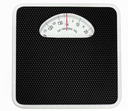 Ruhi Large Surface Iron Analog Weighing Scale  (Black) Weighing Scale
