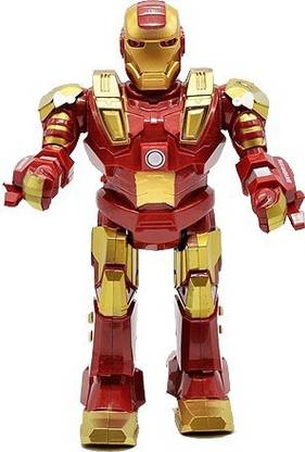 GoMerryKids AVENGERS Iron Man WALKING ACTION FIGURE ROBOT TOY LIGHT SOUND