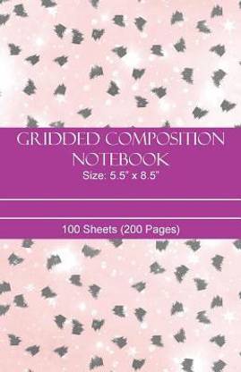 Gridded Composition Notebook Size 5.5 X 8.5 / 100 Sheets (200 Pages)