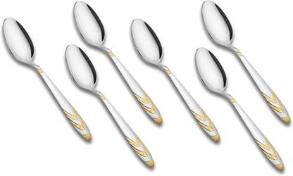 FNS International Magna Tea Spoon Set of 6 Pcs Stainless Steel Tea Spoon Set