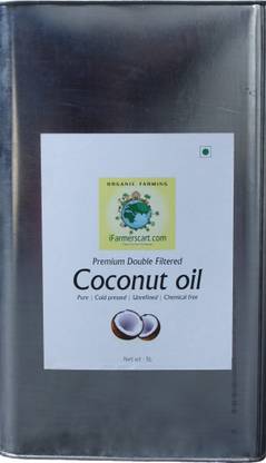 iFarmerscart Premium Double Filtered Coconut Oil - Tin Coconut Oil Tin