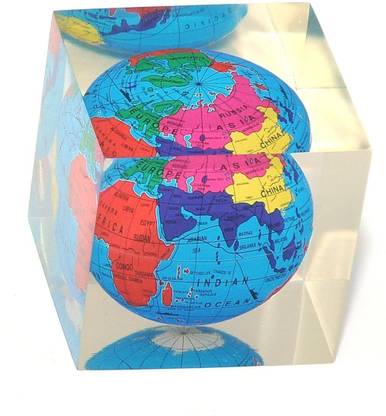 mushti water Resistance glass Paper Weights  with clear