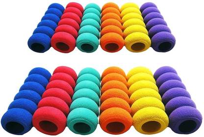 ShopNGift Ribbed foam Pencil Grip | Pen Gripper | 12 Grips | Smooth & painless writing for school kids, professionals, and amateur Pencil Grip