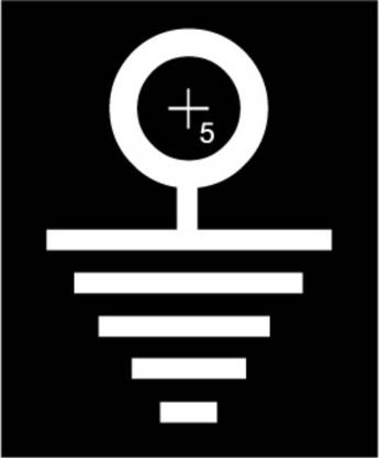 NPLABEL 1.9 cm Aluminium Earthing Labels Aluminium Sticker Self Adhesive Sticker