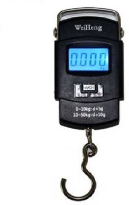 Zeom Portable Luggage Travel 50Kg Weighing Scale (Black) Weighing Scale