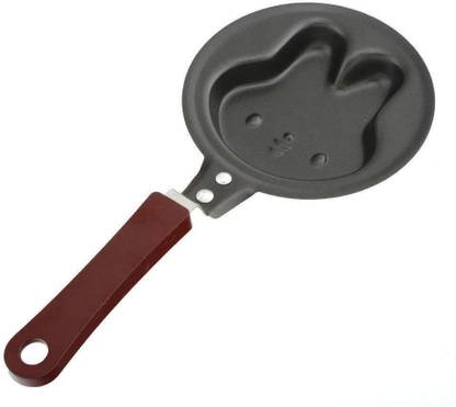 Inditradition Designer Omelette Pan | Mini Fry Pan, Egg Pan | Cat Face Design Airfryer Grill Pan