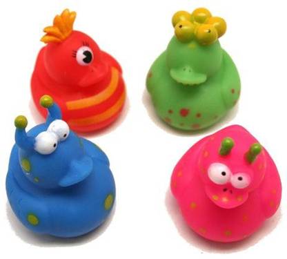 FUN EXPRESS 12 Vinyl Monster Rubber Duckies Bath Toy