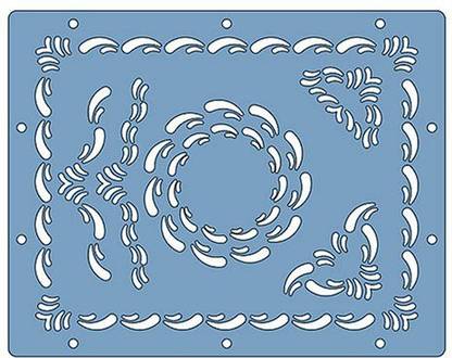 Fiskars FISKARS SHAPEBOSS EMBOSSING STENCIL SET CIRCLE SWIRL