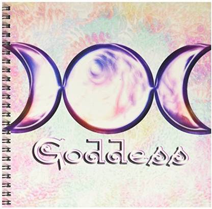 3dRose db_103657_1 Triple Moon Goddess Wiccan Symbol Surreal Digital Art Drawing Book, 8 by 8 Inch