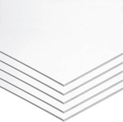 Generic Foam Board, White, 22" x 28", 5 Sheets