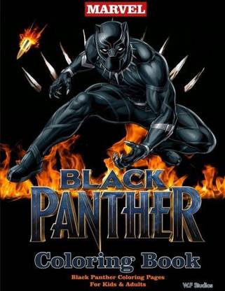 Generic Black Panther Coloring Book Black Panther coloring pages suitable for both Children & Adults, featuring over a dozen pictures o