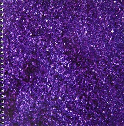 3dRose db_31158_1 Purple Sparkle Like Drawing Book, 8 by 8 Inch
