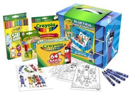 CRAYOLA New! Bluetiful Art Set & Case, Gift, 100+ Pcs