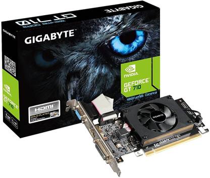 GIGABYTE 710 GDDR3 1 GB NVIDIA Chipset 64 bit 64 MHz Graphics Card