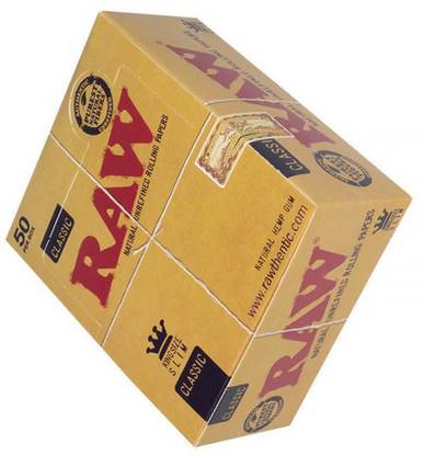 SEGGO RAW King Size Slim Premium Rolling Paper Full Box 50 Booklet (1600 Leaves…….*.*) Assorted Hookah Flavor