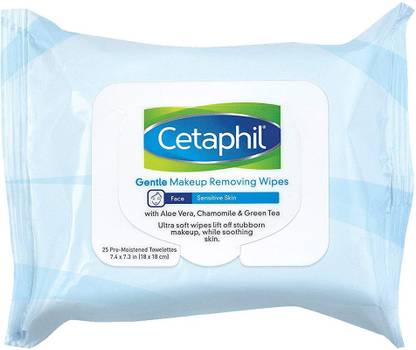 Cetaphil Gentle Makeup Removing Wipes, 25 Count Makeup Remover